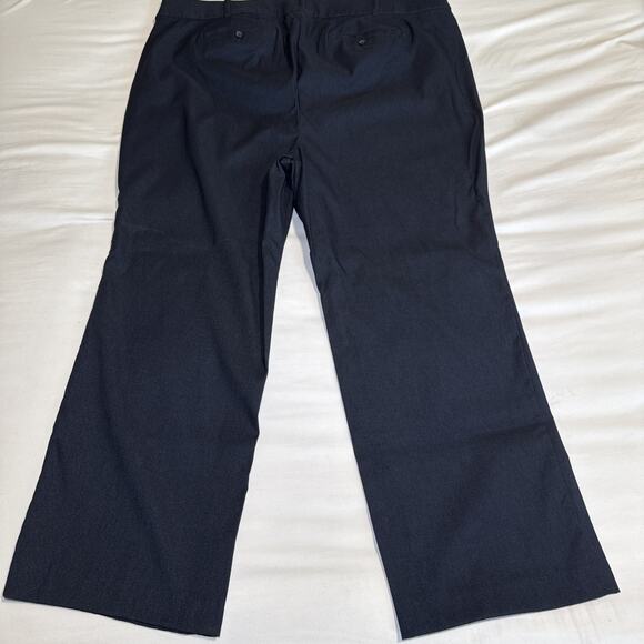 Lane Bryant Pants Womens 26 Navy Dark Blue Straight Leg Stretch Trouser Work EUC - Picture 9 of 10